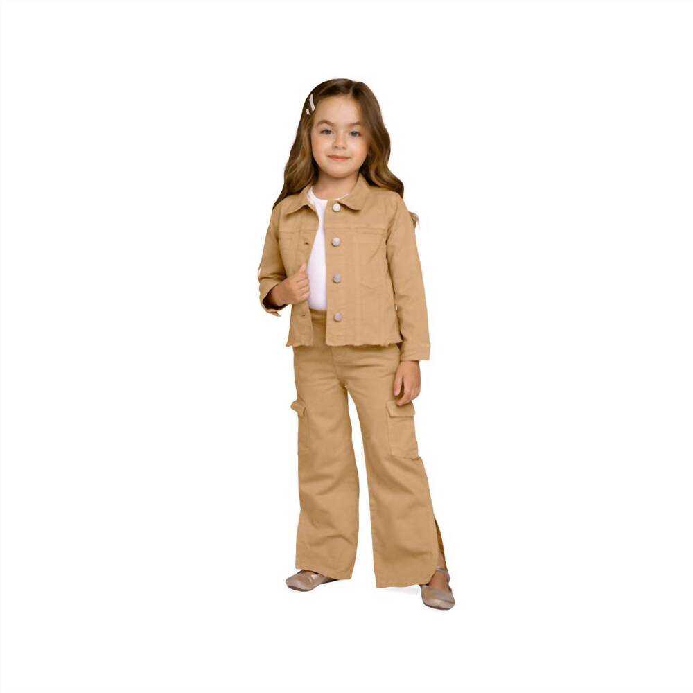 NEW MILON side pockets with small slit pants in tamarind
